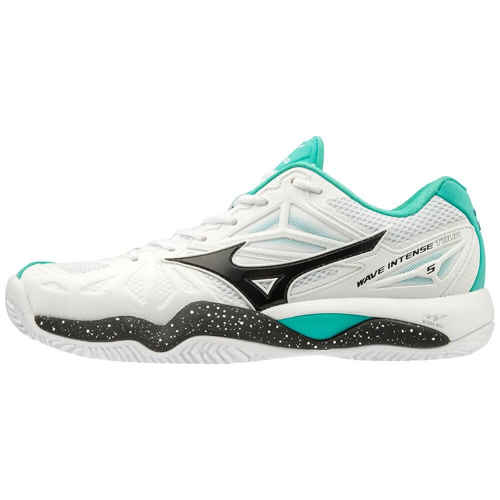 Mizuno Men's Tennis Shoes WAVE INTENSE TOUR 5 CC White/Black - TXVAKMS-98